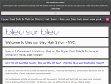 Tablet Screenshot of bleusurbleu.net